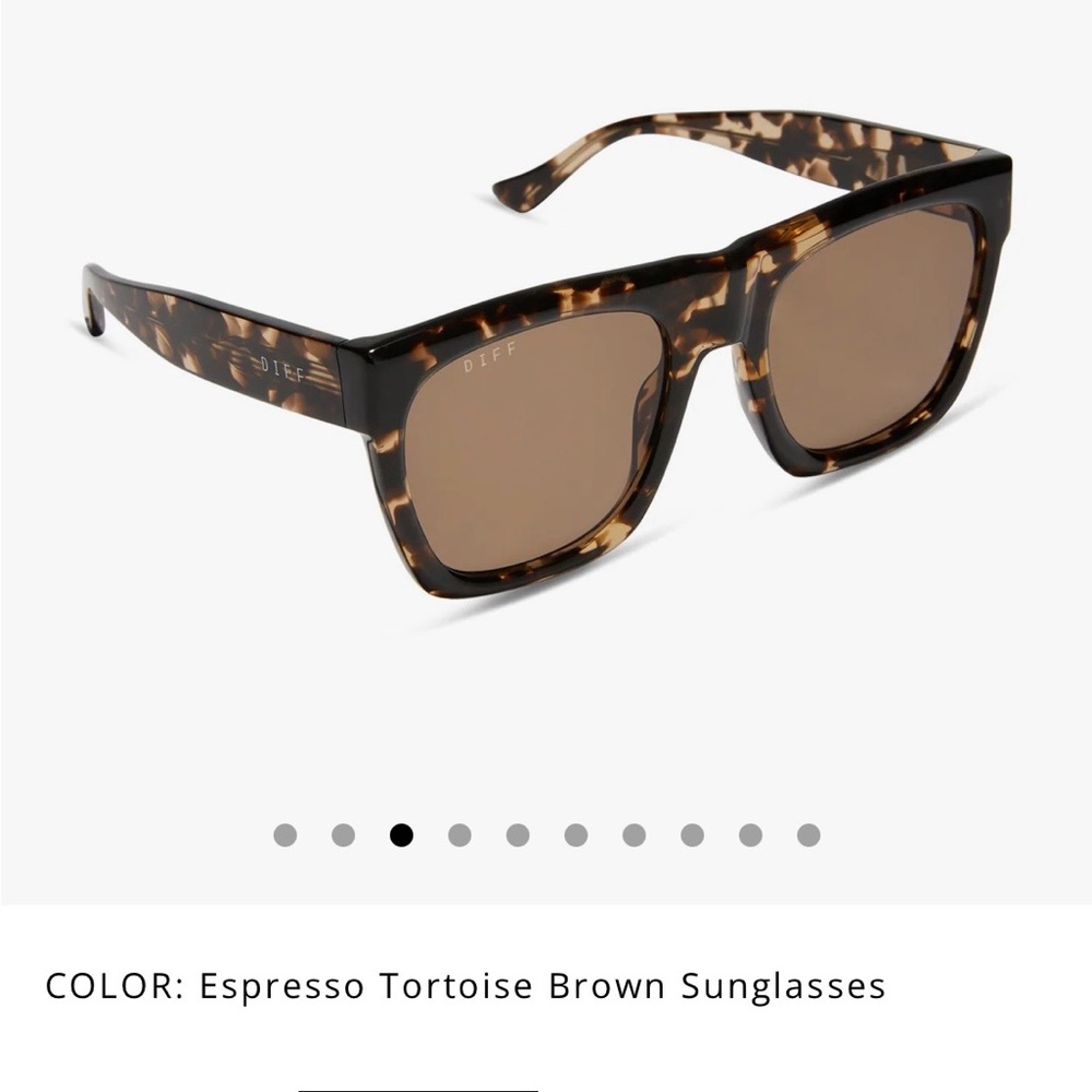 Diff Eyewear | EASTON | Espresso Tortoise Brown Sunglasses